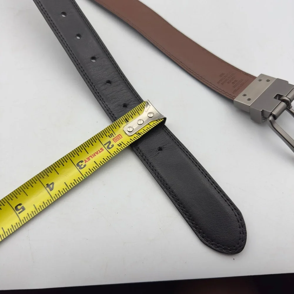 Dickies Belt Black Brown Reversible Leather 50-52 Big Tall Workwear Gorpcore